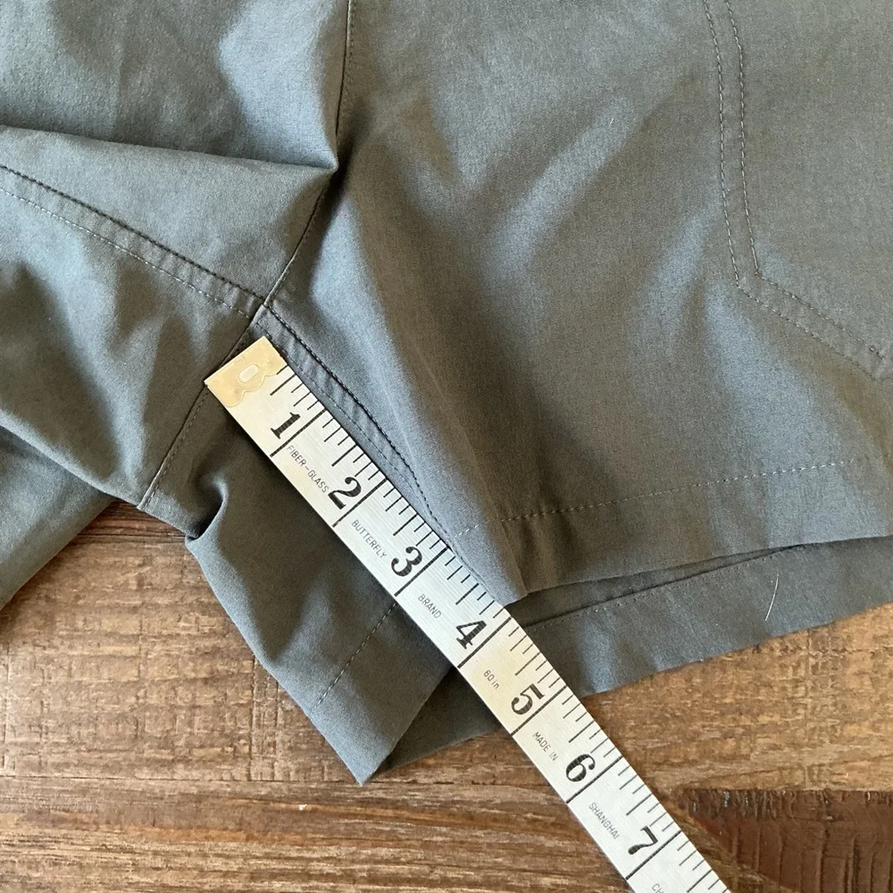 Patagonia Womens Grey Stretch Waist High Rise Pocket Hiking Shorts Size Small - Picture 5 of 9
